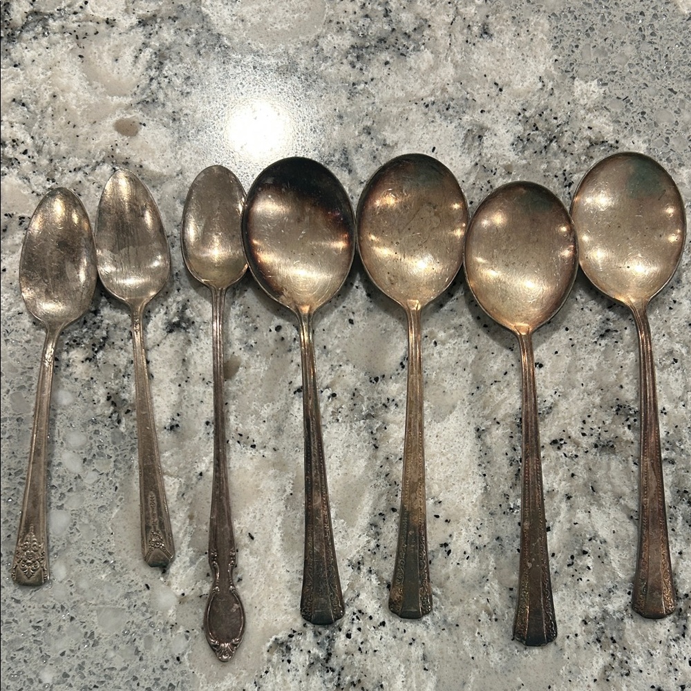 Elegant Silver Spoon Set